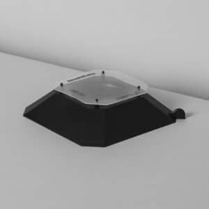 Veggedyrfelle med gjennomsiktig lokk